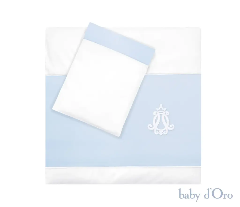 Baby d'oro royal baby blue beddengoed