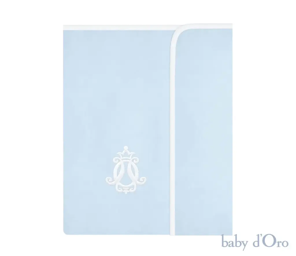 Baby d'oro royal baby blue deken