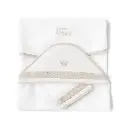 First Silent Sands badcape en washand