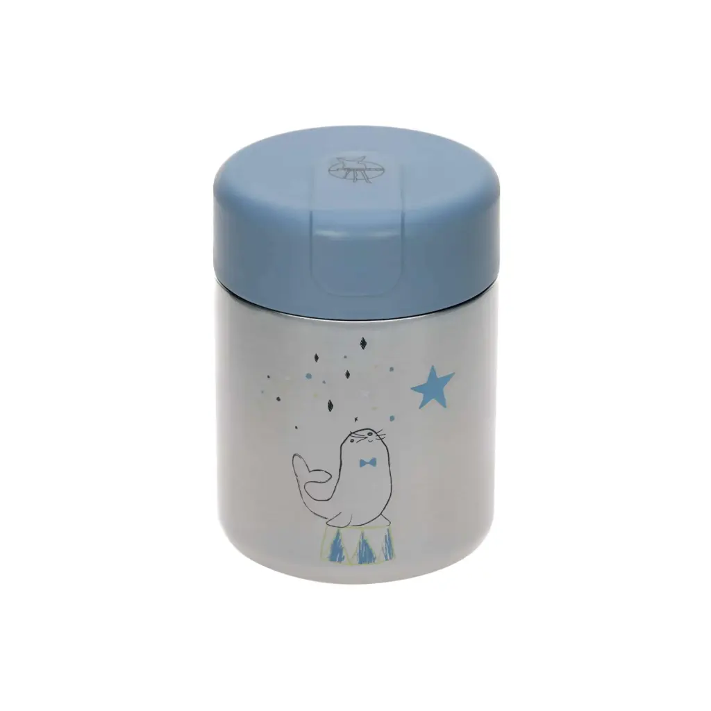 Lassig food jar seal blauw