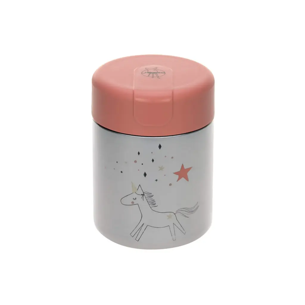 Lassig food jar horse roze