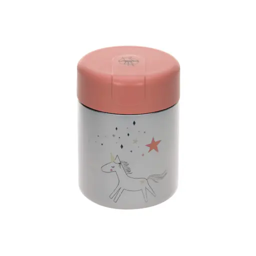 Lassig food jar horse roze